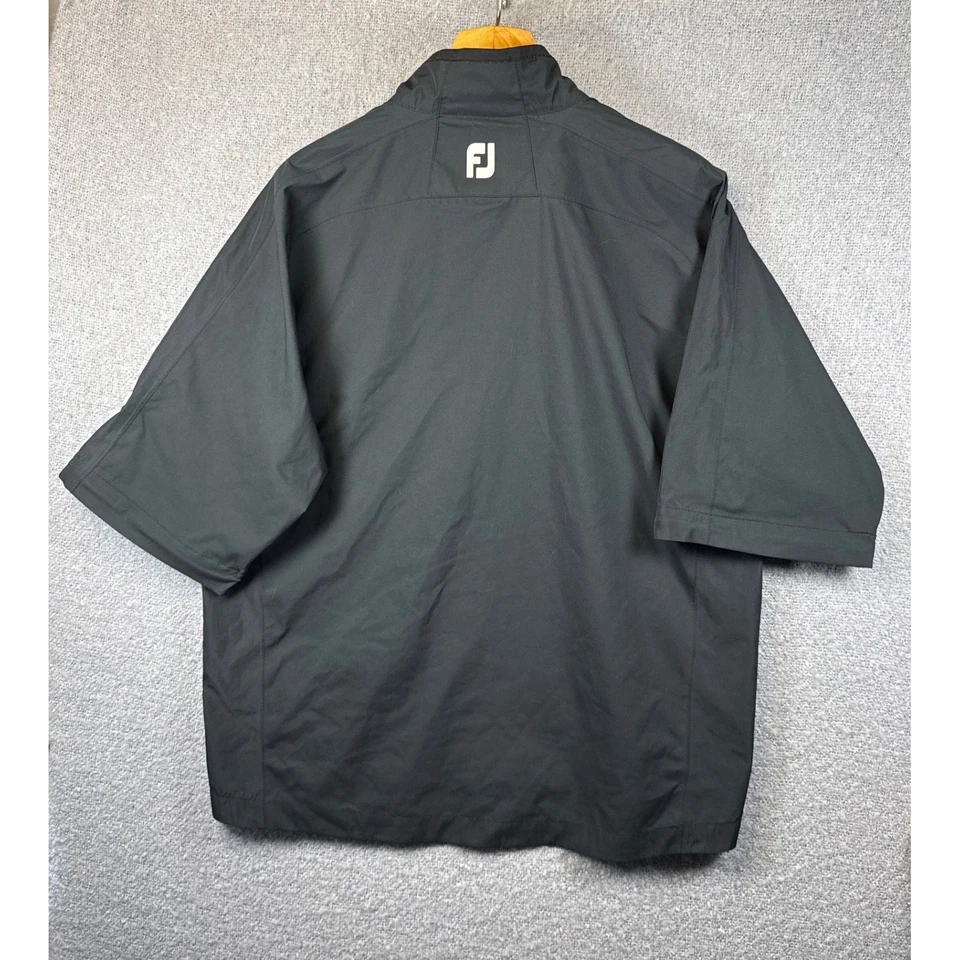 FJ FootJoy DryJoys Hydrolite Golf Short Sleeve Rain Jacket Black Mens Size L - Image 4 of 4