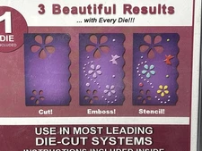 Spellbinders Grand 12” Flower Whimsy Border Die S7-012 Card Making Scrapbooking