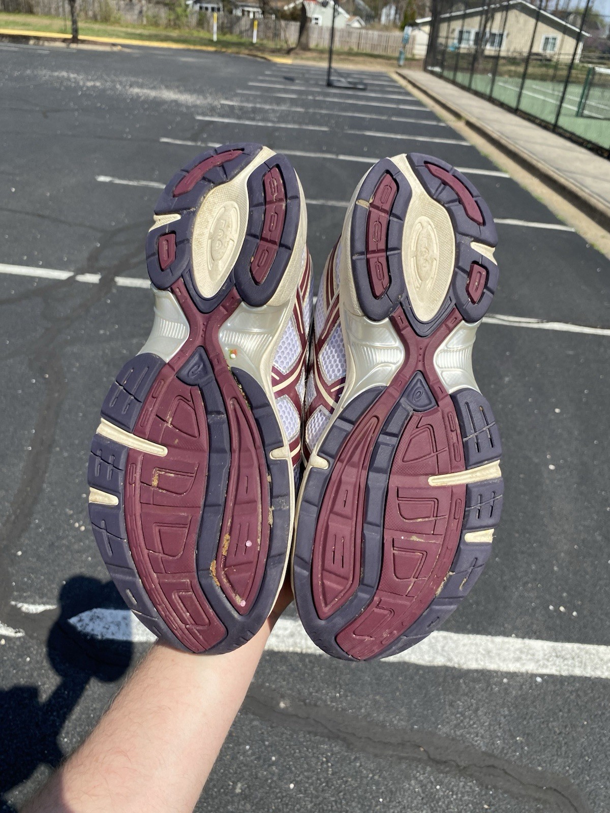 Size 12 - ASICS Gel 1130 White Maroon Banner image 6