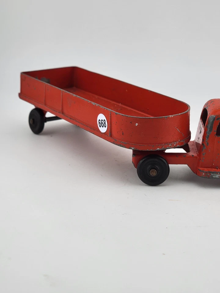 Remolque de grano TootsieToy 1947 International K5 1949-1958 juguete fundido a presión rojo vintage Foto 4 de 4