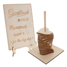 Guestbook Alternative Boho Wedding Decor Signs for Ceremony and Reception Table