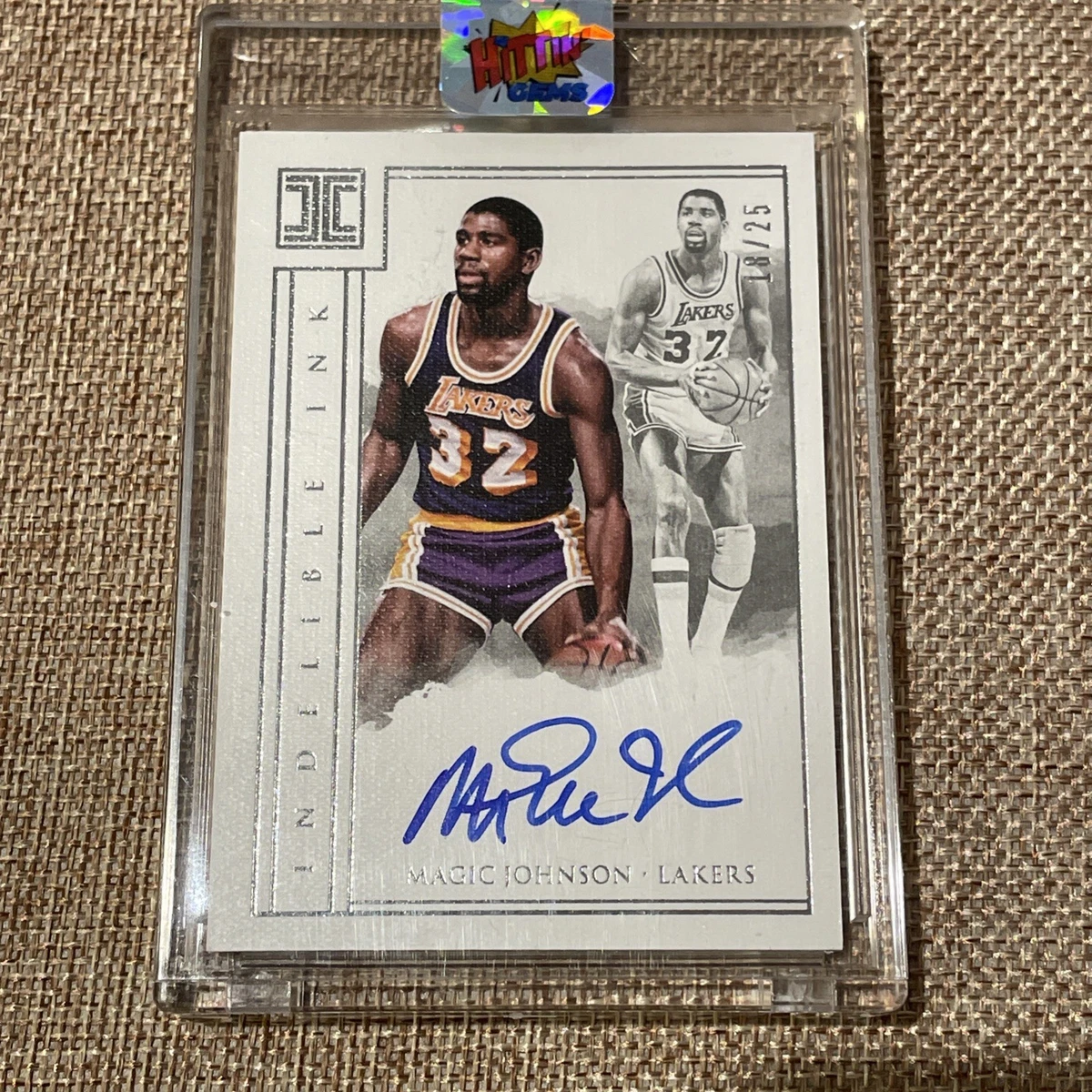 Panini Magic Johnson Basketball Autographed Sports Trading Cards