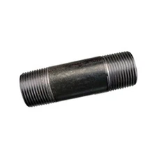 WARD 0103000 Black Nipple 3/8" Welded Steel Pipe Connection