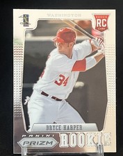 2012 Panini Prizm Bryce Harper Rookie Card RC #152 NATIONALS PHILLIES MVP . rookie card picture