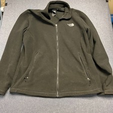The North Face Men's Fleece Jacket Size L Black Full Zip Thermal Outdoor