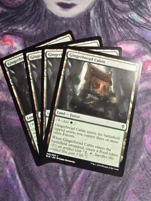 GINGERBREAD CABIN ~mtg NM-M Throne of Eldraine Com x4