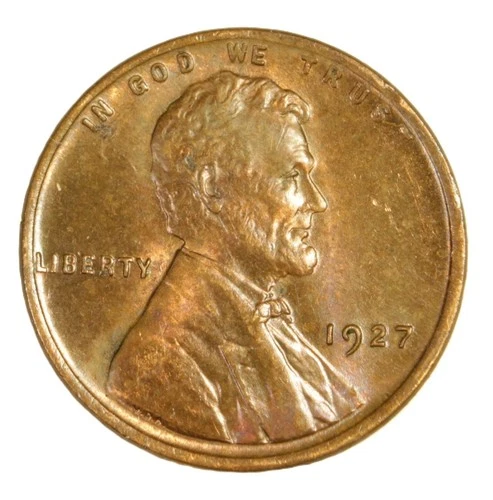 1927- 1C BN Lincoln Cent- Choice AU- SMH 1794