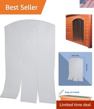Clear Vinyl Dog Door Flap 12.6 x 17.7 in for Easy Access  Weather Protection