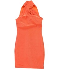 GUESS Womens Yasmine Crossover Scuba Dress, Orange, X-Small
