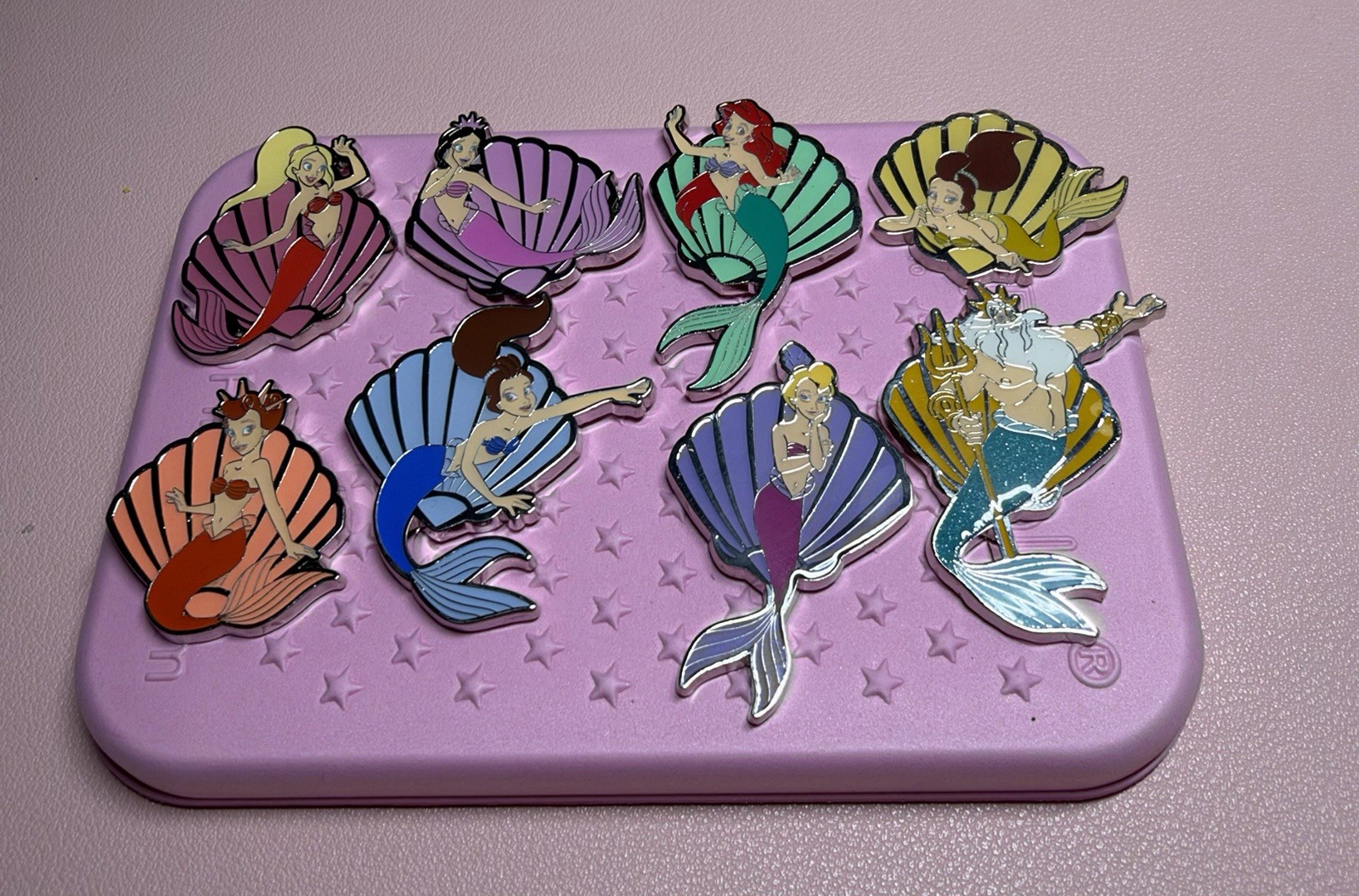 Loungefly The Little Mermaid Daughters of Triton Mystery Pins- COMPLETE Set Of 8