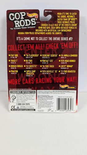 Vintage Hot Wheels 2000 COP RODS Series 2 LOT of 8 Cars Real Riders Metal Base - Picture 14 of 20
