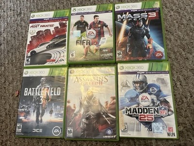 XBOX one 6 Games Assissins Creed Mass Effect