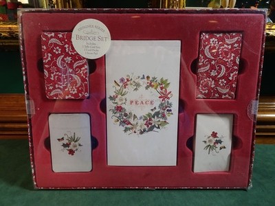 FRINGE DESIGNER SERIES BRIDGE SET, 2 TALLY CARD SET, 2 CARD DECKS, 1 SCORE PAD