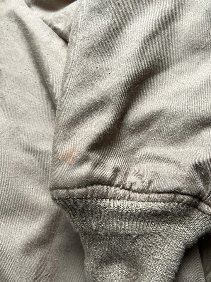 Chaqueta Valley Apparel Flyers Para Hombre M Beige Militar Clima Frío CWU 45/P De Colección Foto 4 de 4