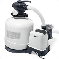 Intex 26651EG 3,000 GPH Above Ground Pool Sand Filter Pump with Automatic Timer