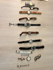 11 Vintage Men’s Watches, Accutron Seiko Swiss Military Elgin francesco biasia