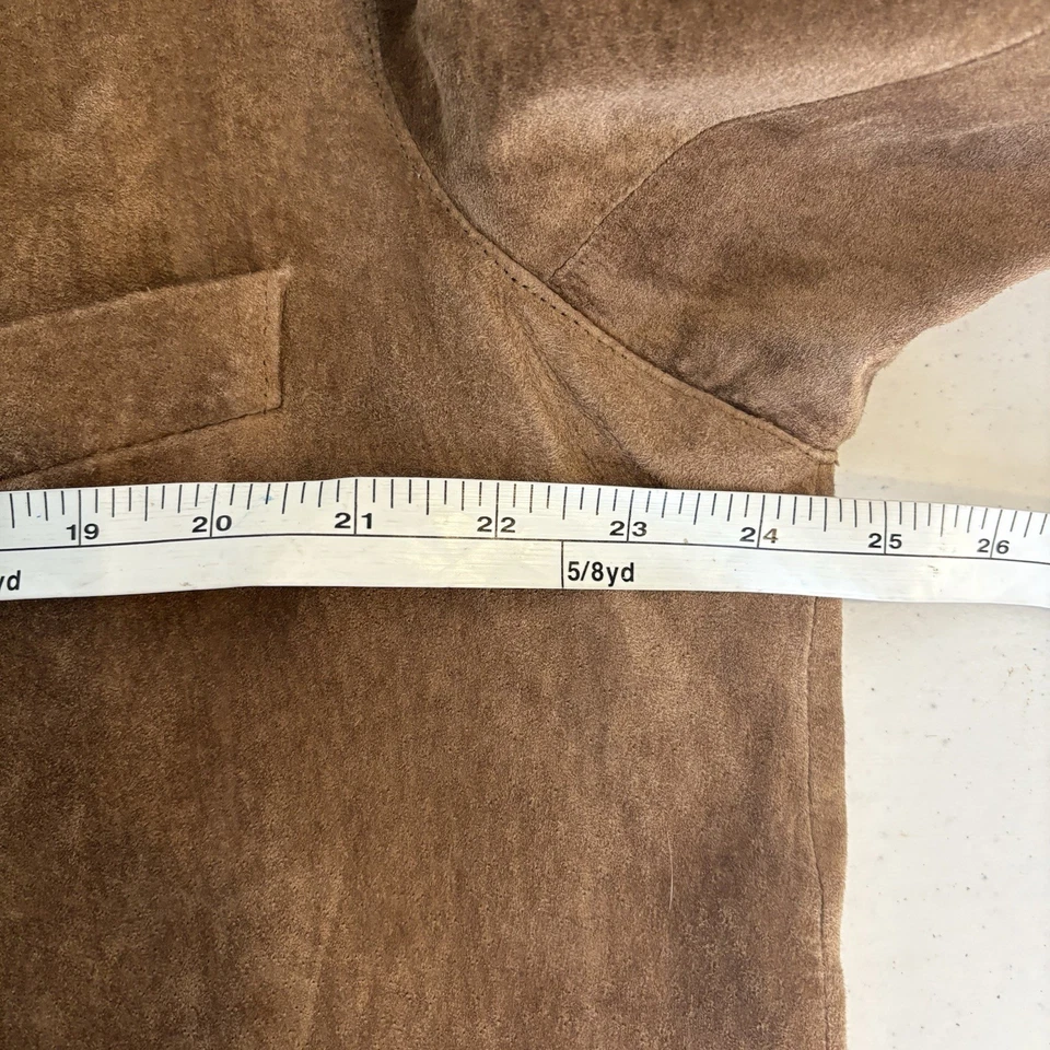 Orvis Mens Blazer Cut Suede Jacket 48L Brown Outdoor Old Money Preppy Heritage - Image 4 of 4