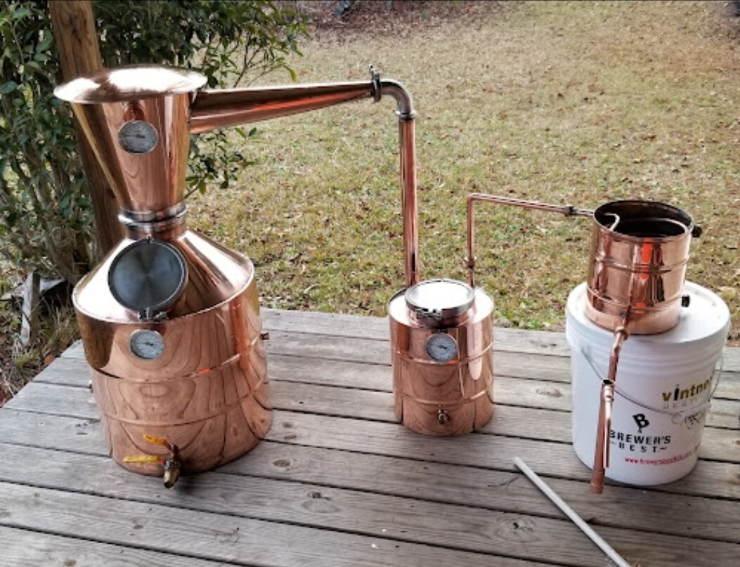 Copper Whiskey/Moonshine Still Kit - High or Low Proof Spirits - Vstills