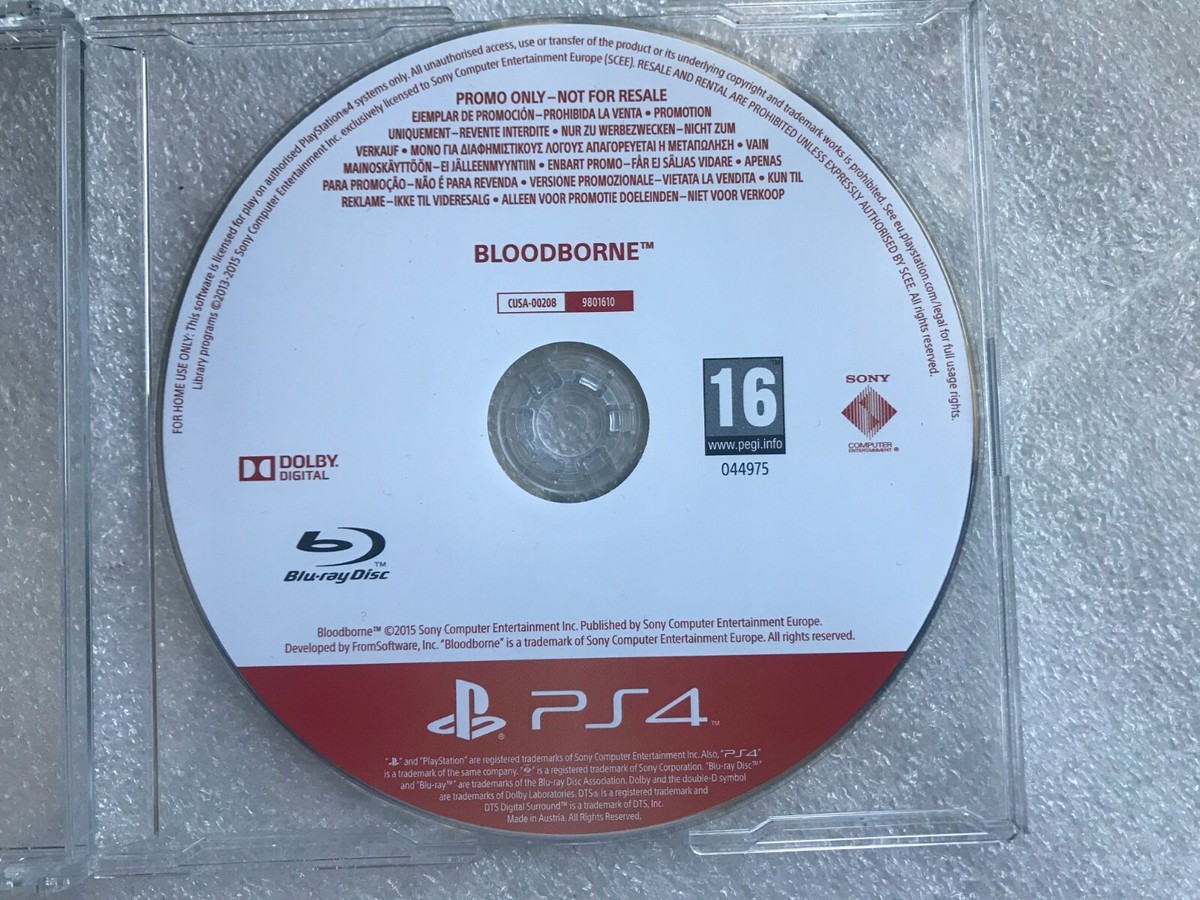 Bloodborne PS4/PS5 PROMO Rare PlayStation Promotional Bloodborne