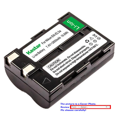 Kastar Replacement Battery for EN-EL3 EN-EL3a MH-18a Nikon D100 DSLR Camera