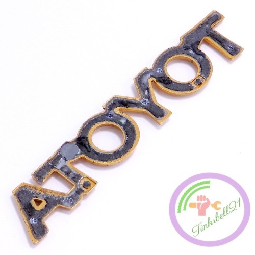 Toyota 97-01 Camry 95-99 Avalon Gold Trunk Emblem Script Badge Nameplate OE Rear - Picture 2 of 2