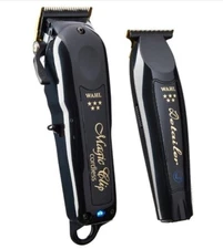 Cordless Barber Combo Black Magic Clip Clipper & Detailer Trimmer US