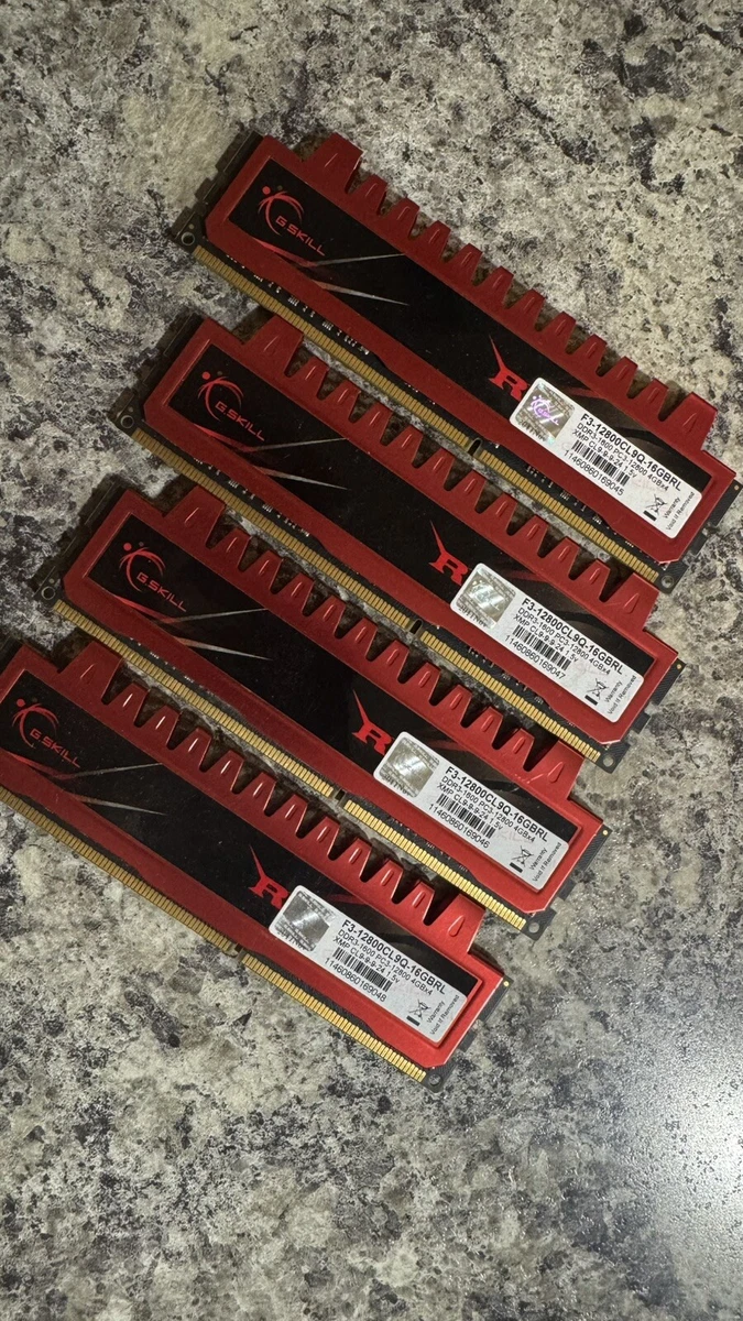 Kit RAM G.SKILL 6 Go (3x2 Go) DDR3 1600 MHz – PC3-12800 Gaming – Occasion