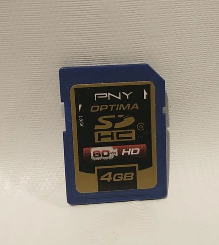 PNY Optima 4GB SD Memory Card Camera, Camcorder, GPS, Computer Old School Korea