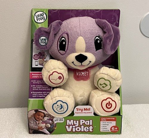 LeapFrog My Pal VIOLET Plush Puppy Learning Toy, Songs, And Activities ❤️NEW❤️
