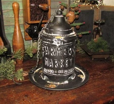 Primitive Antique Vtg Style Rustic Shabby Tin Chic Farmers Market Birdfeeder