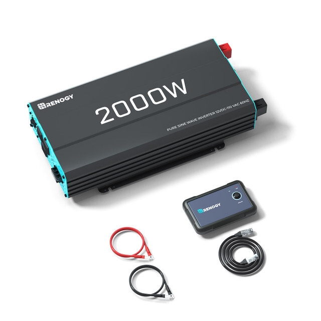 Renogy 700W 1000W 2000W 3000W 12VDC 120VAC Pure Sine Wave In