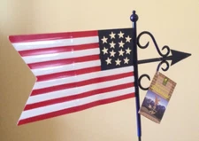 Good Directions Americana Flag Painted Aluminum 836 with Garden Pole