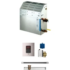 MrSteam MS-Super3-E 15 KW Steam Bath Generator with Square Butler Linear Package