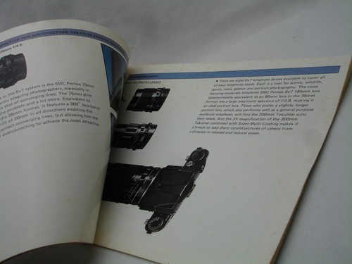 VINTAGE Asahi Pentax 6x7 Medium Format Film Camera booklet / manual - Picture 4 of 5