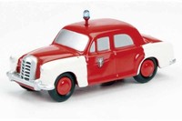 01654 Schuco Piccolo 1:90 Mercedes-Benz 180 Ponton Feuerwehr Frankfurt