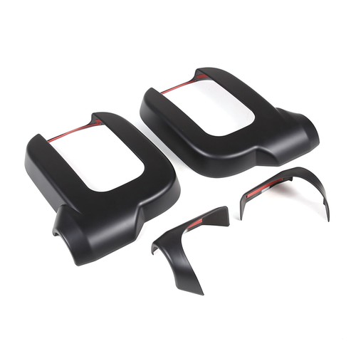 Matt Black Car Rearview Side Mirror Cover Shell For Hummer H2 SUV SUT 2003-2009 - Picture 6 of 12