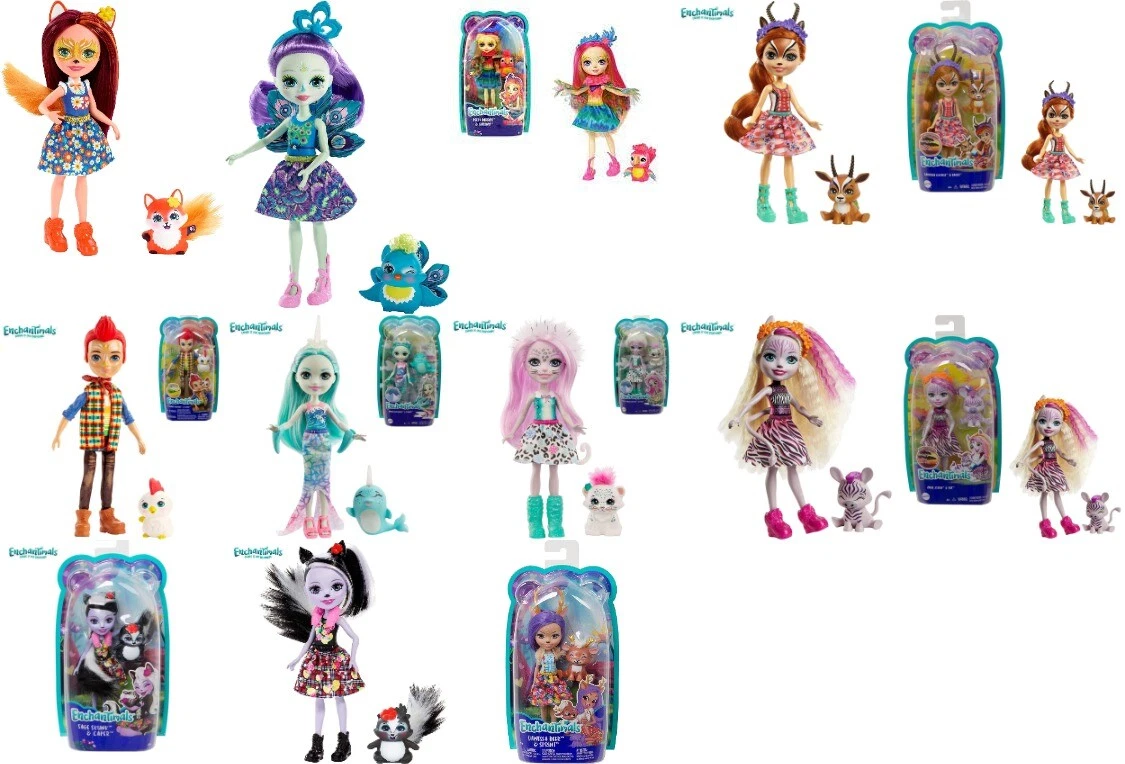Mattel sales enchantimals dolls
