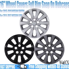16 inch Set of 4 Snap On Hub caps Wheel Rims Cover for 2013-2019 NISSAN SENTRA