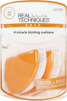 Real Techniquese Löschkissen 4er Pack Erstellen Sie ein mattes Finish