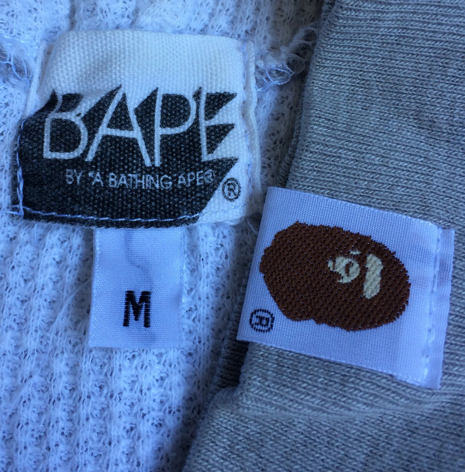A BATHING APE (BAPE) Felpa con cappuccio OG Bape full zip termica Spellout