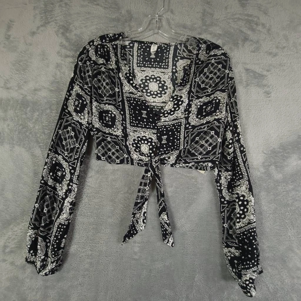 bandana shirt womens crop top