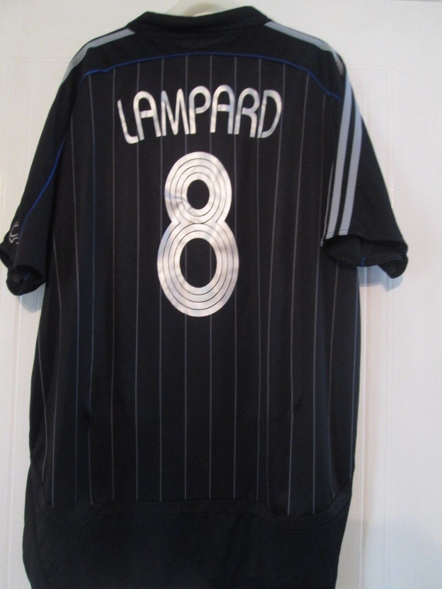 ウェア CHELSEA 2006-07 LAMPARD 8 UCL away Shirt Chelsea 2006-2007 Lampard #8 Away Football Shirt Size Extra Large