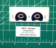 1973-Current Chicago Bears Football Gumball Helmets *FACTORY DIECUT DECALS ONLY*