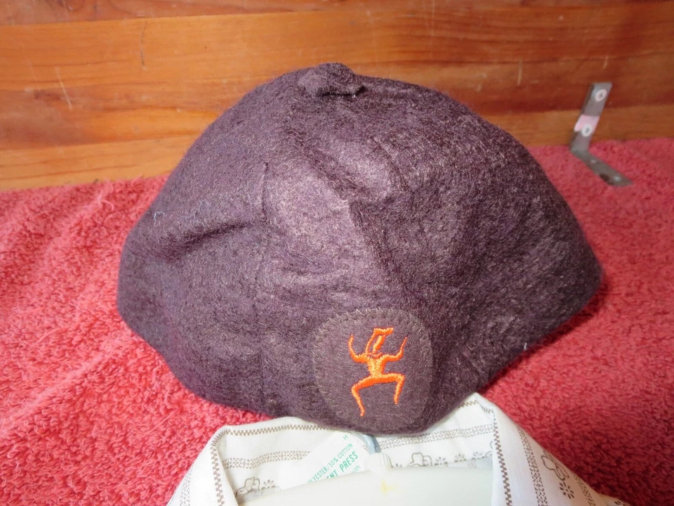 Girl Scout Brownie Uniform sz 7 Outfit Dress button short sleeve shirt felt hat - Image 4 of 4