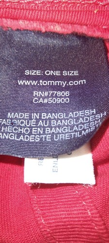 Tommy Hilfiger Men's Logo Baseball Cap Hat Red/Navy/White TOMMY - Picture 9 of 12