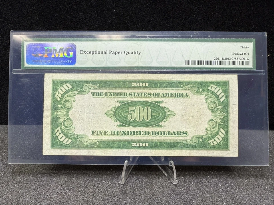 1934 $500 Cleveland OH FRN Fr#2201-D Green Seal PMG 30 EPQ - Image 2 of 2