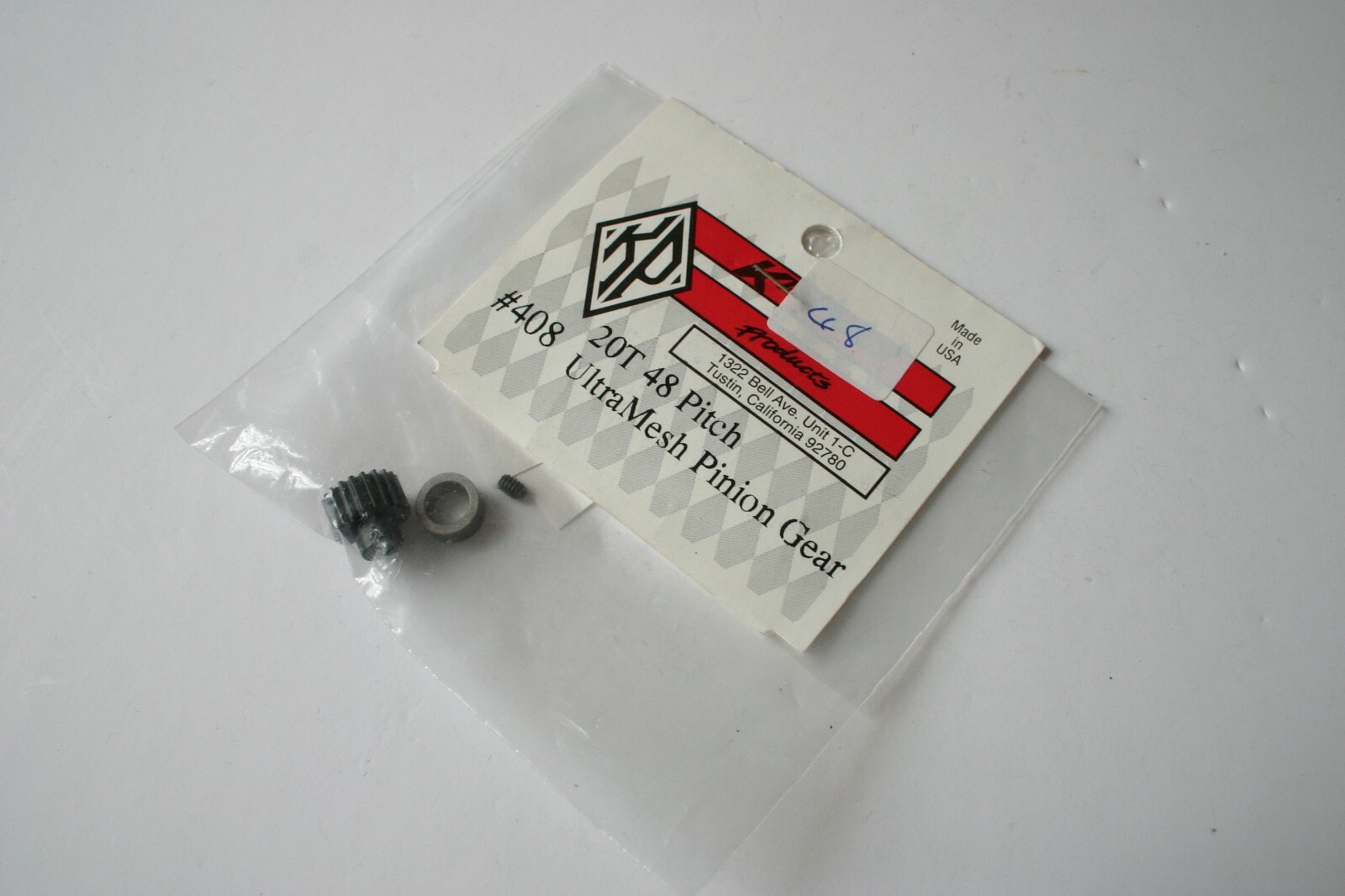 Kimbrough 20 Tooth 48dp UltraMesh Carbon Plastic Pinion Gear - KP 408 Xray AE