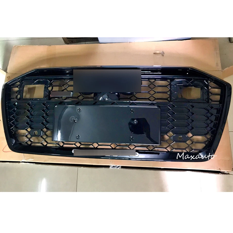 Parrilla superior delantera rejilla de malla de panal para Audi A6 S6 2019-2023 estilo RS6 con ACC Foto 2 de 4