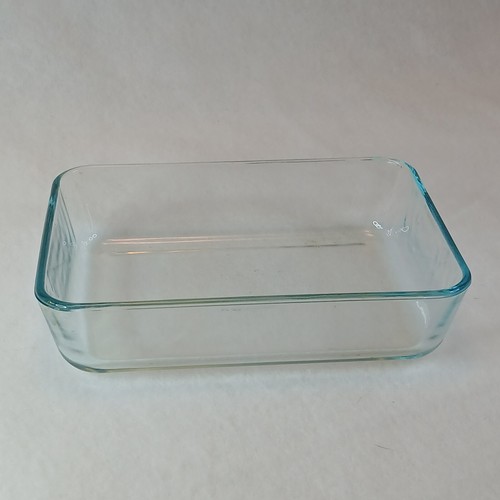 Juego de 3 cazuela de vidrio Pyrex tinte aguamarina 3/4/5 taza cuadrada #8704 #7210 #7211 - Imagen 3 de 10