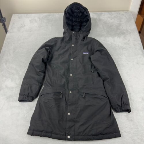 Patagonia Black Down Long Jacket Women’s Size Small